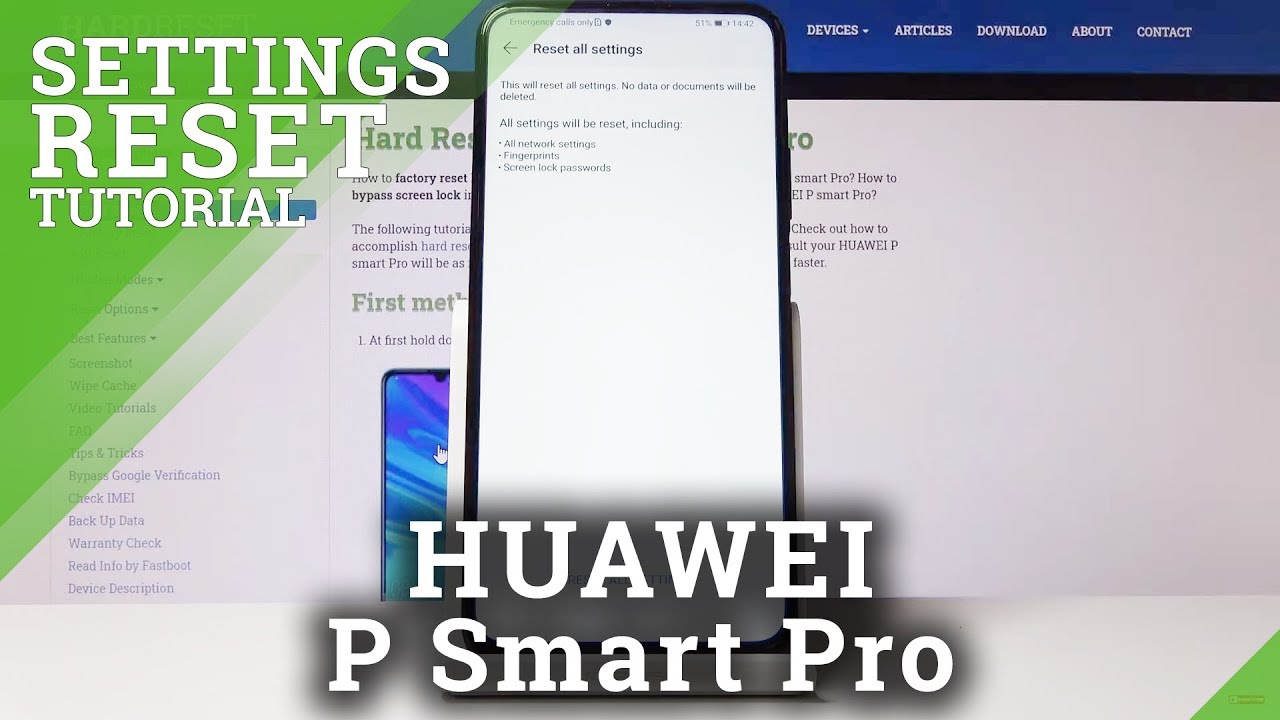 How to Reset Settings in Huawei P Smart Pro Restore Factory Settings