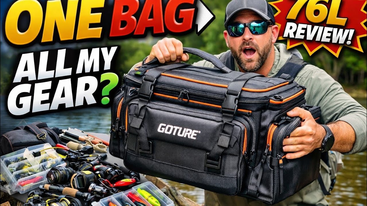 ⁣Can ONE Tackle Bag Replace ALL My Fishing Gear? | Goture 76L Tackle Bag Review