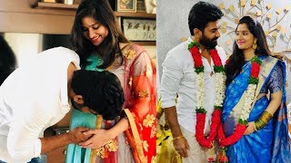 Mogalirekulu serial fame Sagar wife Soundarya baby shower photos | Tollywood Today