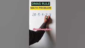 DMAS RULE | BASIC MATH PROBLEM #youtube #math #shortvideo #viral #iq #youtubevideo