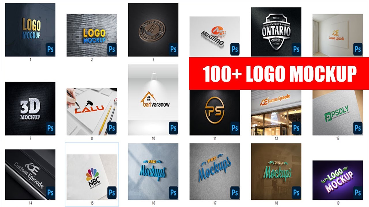 100+ Logo mockup Free download | Logo Design Mockup Free Download | Best PSD 