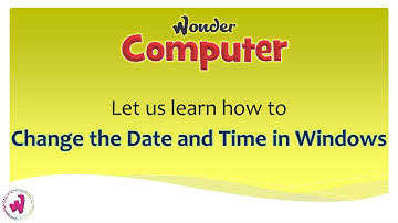 Class 5 | Ch 3 | Changing The Date And Time In Windows