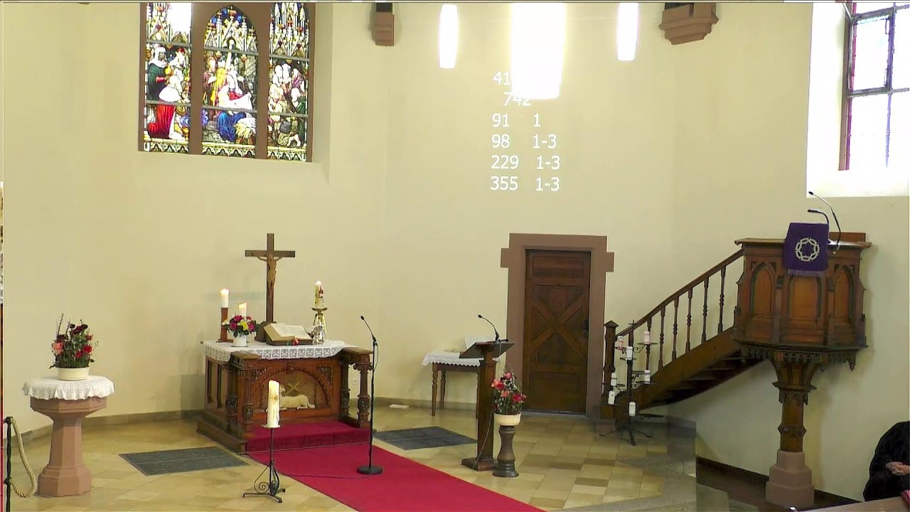 Gottesdienst mit Abendmahl am Sonntag 10.03.2024 um 09:30 Uhr mit ...