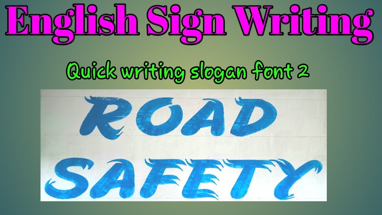 ways to write and sign