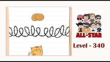 Brain test all star level 340 How can this cat eat the cookies?
