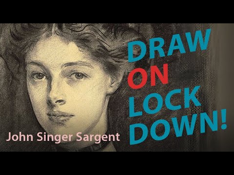 COVID LOCKDOWN | Portrait Drawing Master Copy | John Singer Sargent