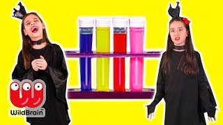 LEARN COLORS WITH MAGIC POTIONS  Princess Pranks!  Princesses In Real Life | WildBrain Kiddyzuzaa