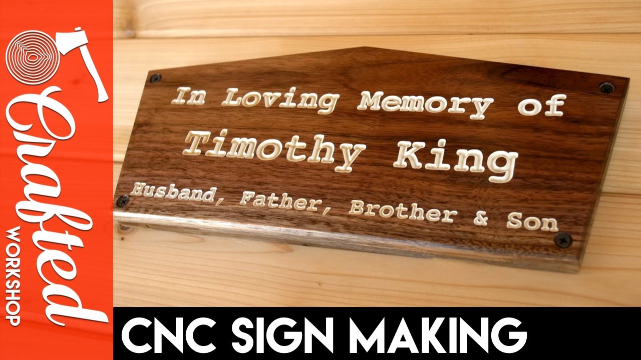 Making A Simple Walnut CNC Sign (CNC Project for Beginners 