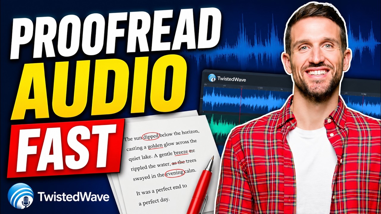 How to Check Your Audio Against a Script in Twisted Wave