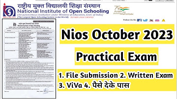Nios October 2023 Practical Exam File Written Exam Viva Paise Deke Pass | Task Is Helping (NIOS)