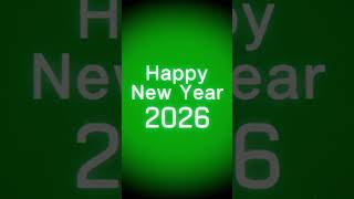 Happy New Year 2026 VHS Retro Text | Green Screen 01