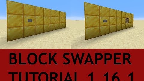 1.16.1 Wall Block Swapper | Amateur Redstone Tutorials