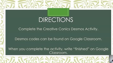 Creative Conics Desmos