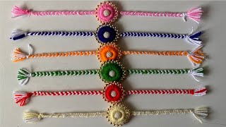 DIY | Woollen Craft Idea | Handmade Rakhi Making At Home | Rakhi For Rakshabandan