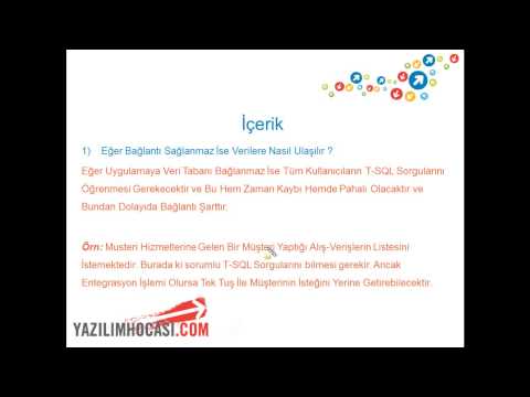 8. Gün Konu 5- .Net İle Yazılan Bir Uygulamanın İçerisine Veritabanından Veri Nasıl Alınır?