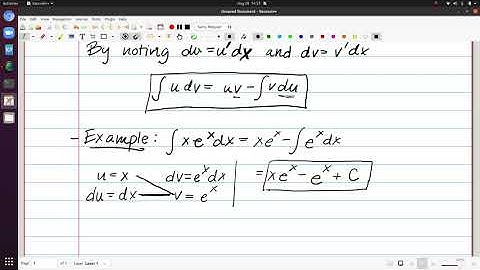 Integration Techniques Video 3 - Integration by Parts