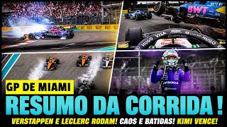 VERSTAPPEN E LECLERC RODAM | CAOS E SAFETY CAR | KIMI ANTONELLI VENCE | GP DE MIAMI
