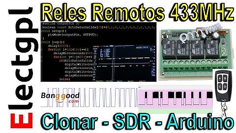 Modulo 4 Reles RF 433MHz | Clonado de Control Remoto con SDR y Arduino | Sponsor Banggood