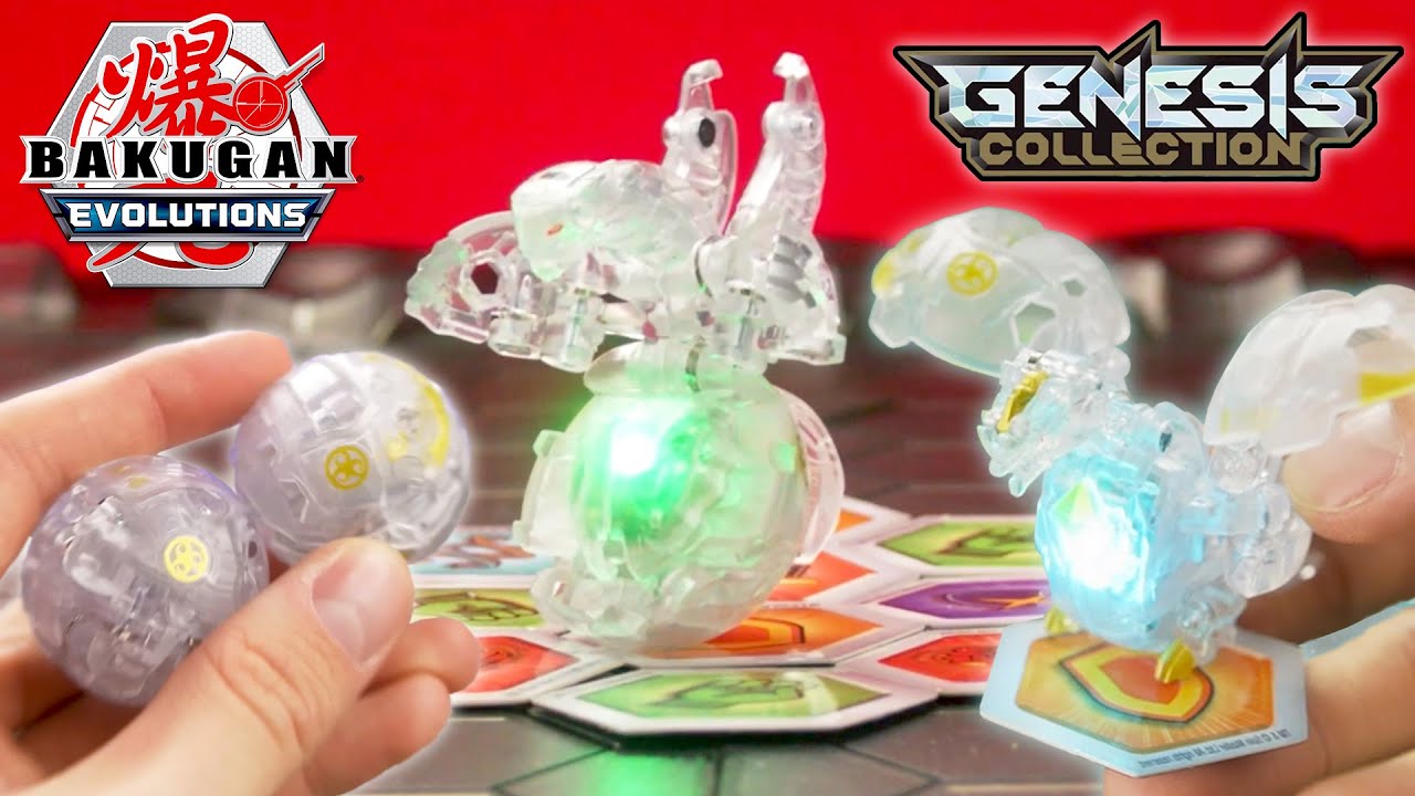 Opening GENESIS DRAGONOID & WRATH - Bakugan: Evolutions Exclusive Light-Up  Toys [Genesis Collection] 