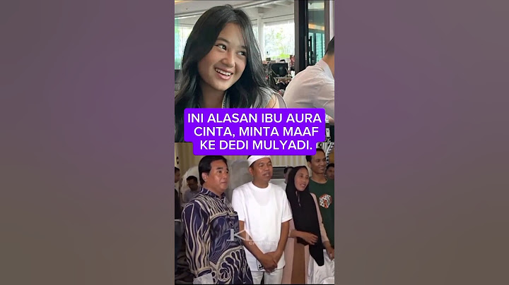 INI ALASAN IBU AURA CINTA, MINTA MAAF KE DEDI MULYADI. #kangdedymulyadi#auracinta#shorts