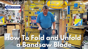 How To Properly Unfold And Fold A Bandsaw Blade With Alex Snodgrass