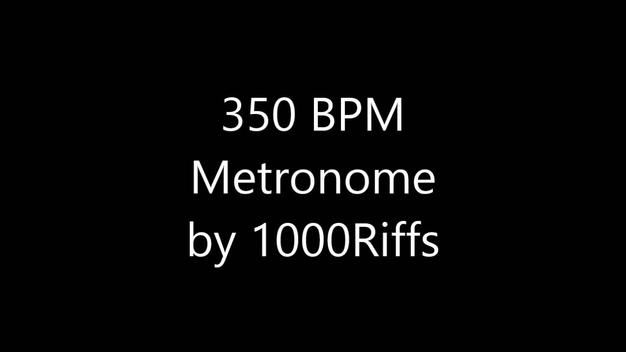 350 BPM Metronome - YouTube