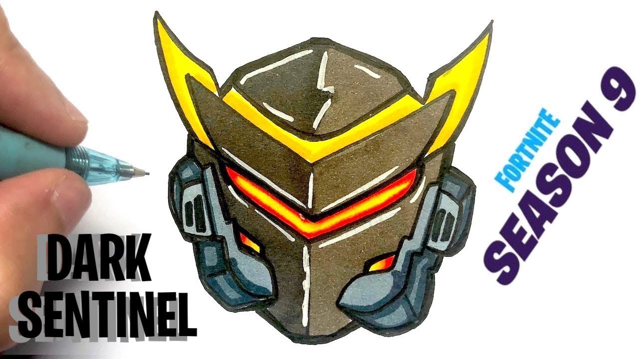 TUTO DESSIN SENTINEL SOMBRE FORTNITE SAISON 9