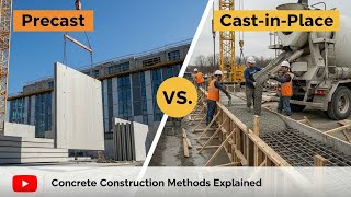 Precast vs. Cast-in-Place Concrete|| The Ultimate Construction Method Showdown..
