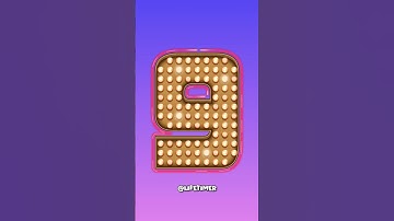 9 to Zero Party Neon Lights Numbers #countdown #timer #shorts