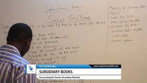 Subsidiary books and source documents  (SS 1, JAMB Tutorial, WAEC, NECO, Post-UTME, NABTEB)