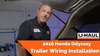 2016 Honda Odyssey Trailer Wiring Installation