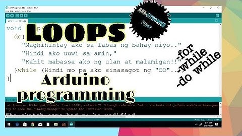 LOOPS (Tagalog) | Arduino programming || ARDUITRONICS Pinoy