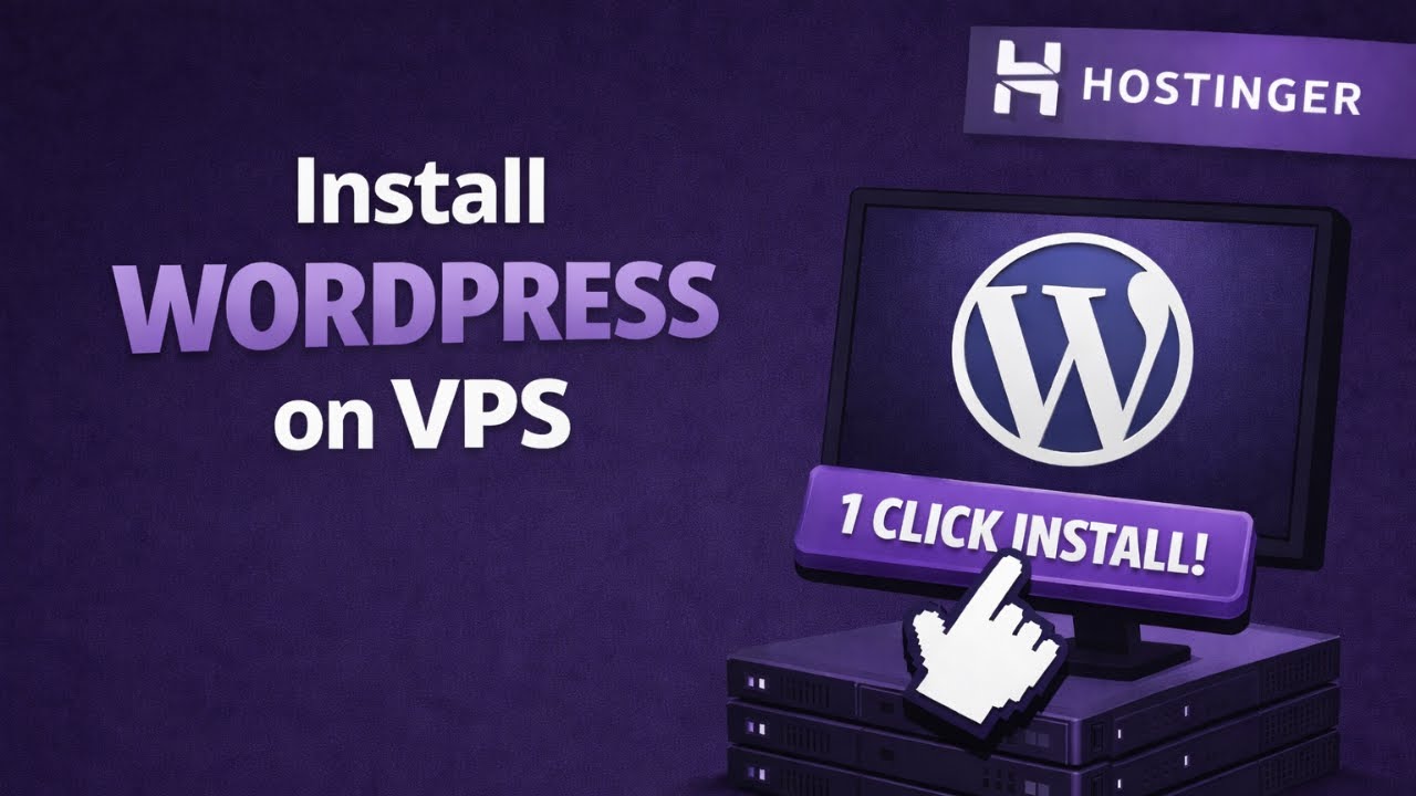 How to install Wordpress on VPS with just 1 Click - Hostinger - YouTube