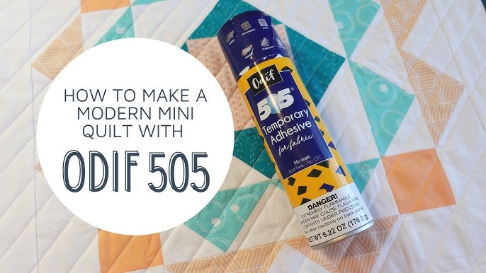 Using 505 to Spray Baste a Quilt 