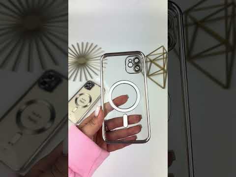 Чохол с MagSafe на Айфон 11. Color Silicone Case with MagSafe for iPhone 11 Siver, видео 1