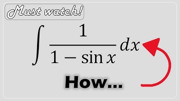 Integral 1/1-sin(x) Proof