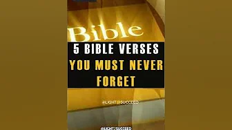 Top 5 Life-changing Bible Verses 📖✨