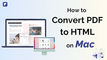 How to Convert PDF to HTML on Mac | Wondershare PDFelement 8
