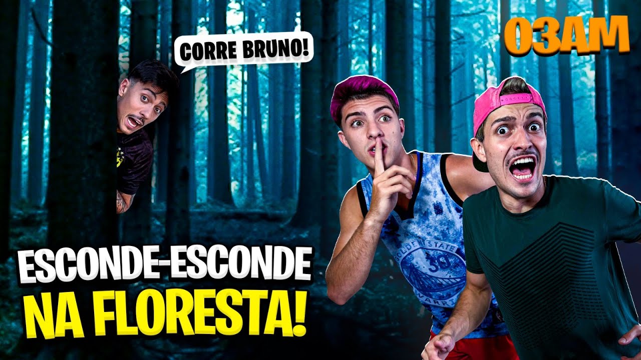 ESCONDE ESCONDE EXTREMO AS 3 HORAS DA MANHÃ NA FLORESTA!!