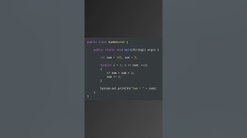 Java Program to Calculate the Sum of Natural Numbers using for loop