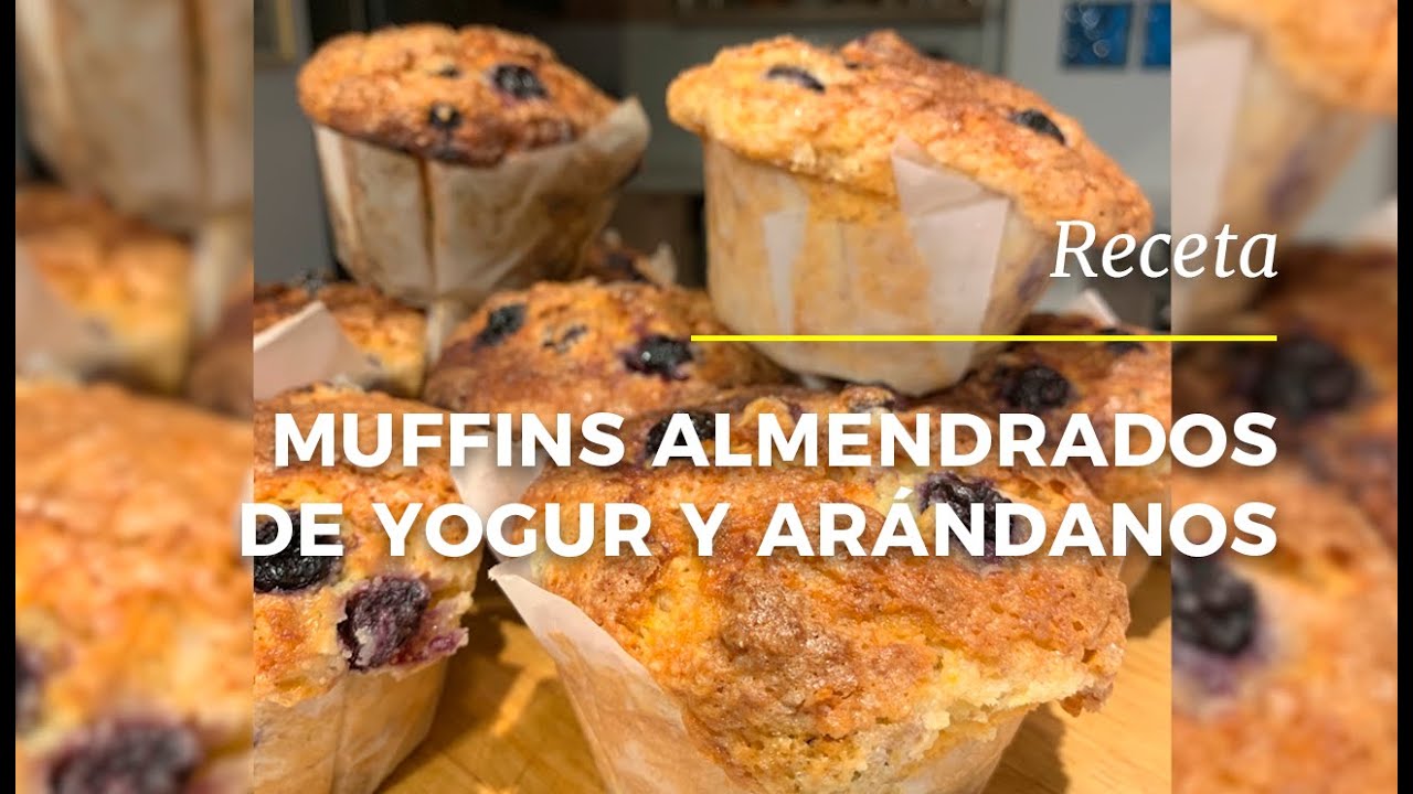 RECETA | Cómo preparar muffins almendrados de yogur y arándanos | Pedro Lambertini