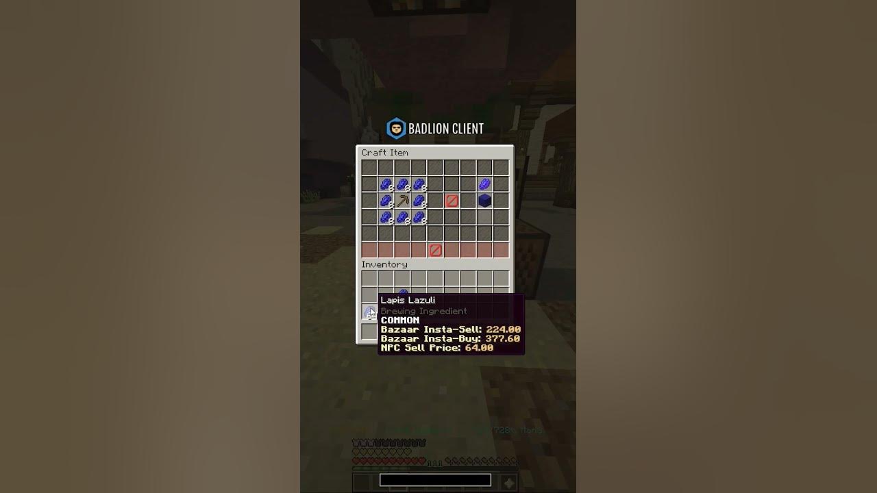 How to make lapis minion hypixel minecr shortvideo youtubeshorts