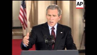 A day after Democrats triumphed in congressional elections, President Bush announces the resignation