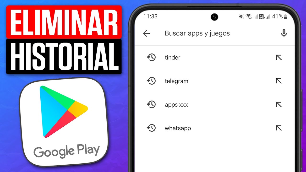 Cómo BORRAR el HISTORIAL de BUSQUEDAS en la PLAY STORE (2026) - YouTube