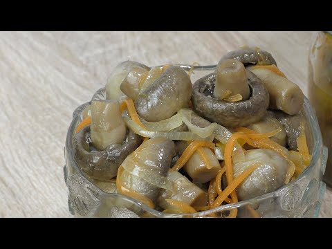 КЛАССНАЯ Закуска за 10 минут! Маринованные Шампиньоны на праздничный стол!