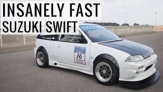 ITBs, Dogbox, Carbon Everything, 140whp 1.3L = One Insanely Fast Suzuki Swift!