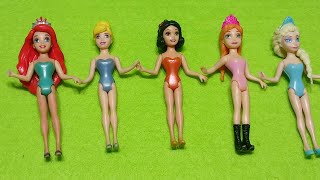 Some Lot's of Disney Princess,. with Unboxing Satisfying video Miniature Dolls No Talking Video ASMR