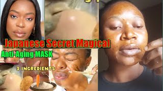 I TESTED @NeloOkeke  CHALLENGED,.. Japanese Secret Magic Anti-Aging MASK\/ WAX...LOOK 10YRS YOUNGER