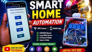 Home Automation System Using ESP8266 | IoT Project Bangla | School Science Project