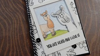 not 2 shabby design team project gerda steiner llama tell you card 1